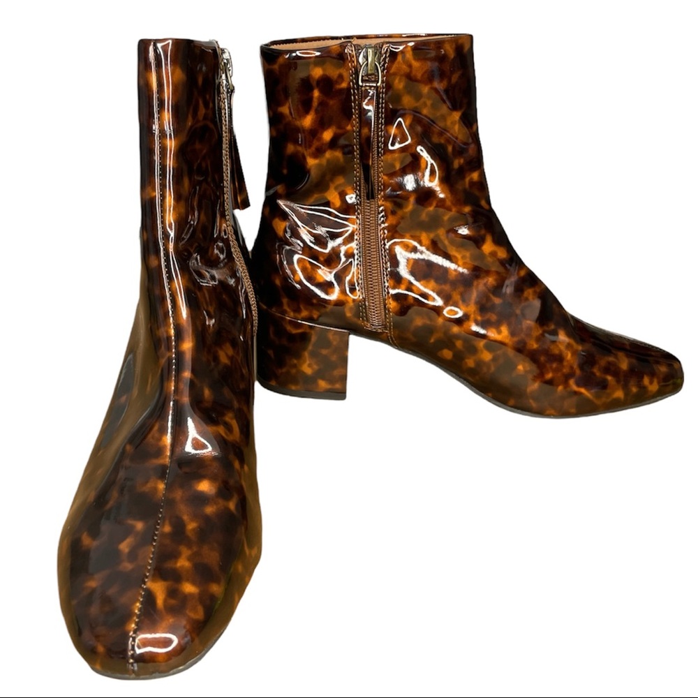 Tortoise Square Toe Ankle Boot🚫SOLD🚫 - Picture 11 of 12
